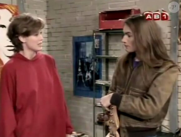 Frah et Rochelle Redfield (qui incarnait Johanna) dans "Hélène et les garçons", en 1992.