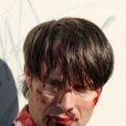  Mads Mikkelsen en sang sur le tournage de la saison 3 de Hannibal &agrave; Florence, le 18 d&eacute;cembre 2014. 