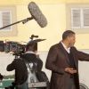 Laurence Fishburne sur le tournage de la saison 3 de Hannibal à Florence, le 18 décembre 2014.