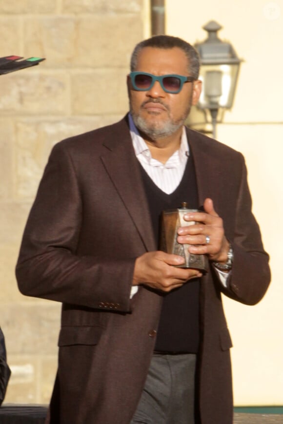 Laurence Fishburne sur le tournage de la saison 3 de Hannibal à Florence, le 18 décembre 2014.