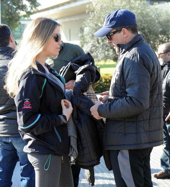 Antonio Banderas et sa petite-amie Nicole Kimpel à Malaga, le 20 décembre 2014.