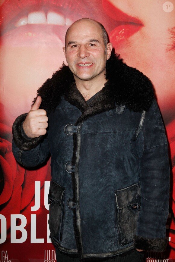 Vincent Moscato au théâtre du Gymnase à Paris le 10 février 2014. 