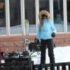 Paris Hilton fait du ski à Aspen, le 19 décembre 2014.  