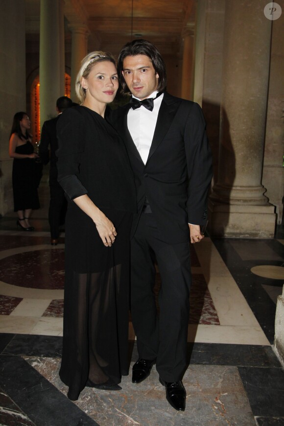 Gautier Capuçon et Delphine, son épouse, en septembre 2012 à Paris.