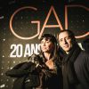 Exclusif - Gad Elmaleh et Mathilda May, lors de la dernière représentation de Gad Elmaleh au Palais des Sports de Paris, pour fêter ses 20 ans de scène, le 20 décembre 2014.