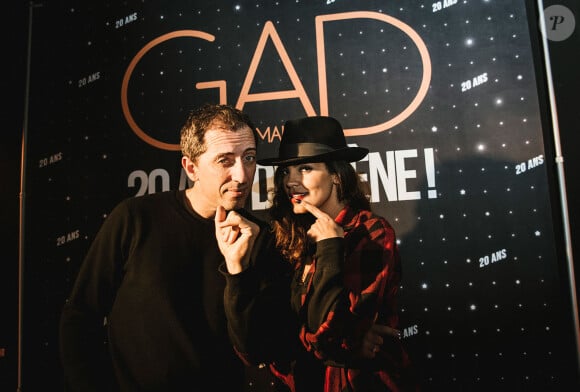Exclusif - Gad Elmaleh et Nawell Madani - People au spectacle de Gad Elmaleh "20 ans de Scène" au Palais des Sports à Paris le 13 décembre 2014