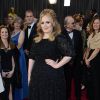 Adele lors de la 85e cérémonie des Oscars à Hollywood, le 24 février 2013. 