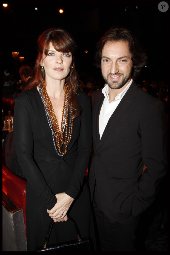 Frédéric Diefenthal et sa femme Gwendoline Hamon aux Globes de Cristal 2012. 
