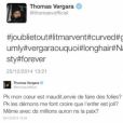 Thomas a tweeté deux mystérieux messages avant de le supprimer. Il semblerait que ces derniers étaient adressés à Nabilla. Le 25 décembre 2014.