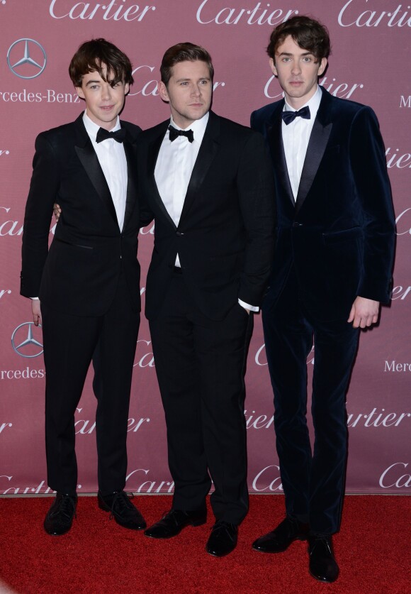 Matthew Beard, Alex Lawther et Allen Leech lors du gala Palm Springs International Film Festival Awards, le 3 janvier 2015, à Palm Springs