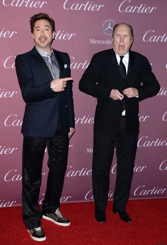 Robert Downey Jr. et Robert Duvall lors du gala Palm Springs International Film Festival Awards, le 3 janvier 2015, à Palm Springs