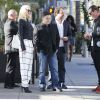 Gwen Stefani et son mari Gavin Rossdale vont déjeuner au restaurant avec le producteur Brett Ratner à Beverly Hills. Le 4 janvier 2015.