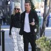Gwen Stefani et son mari Gavin Rossdale vont déjeuner au restaurant avec le producteur Brett Ratner à Beverly Hills. Le 4 janvier 2015.