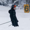 Madonna en train de faire du ski sur les pistes de Gstaad le 3 janvier 2015