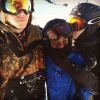 La chanteuse Madonna et ses enfants Lourdes, Rocco, David et Mercy passent leurs vacances au ski à Gstaad, le 4 janvier dernier