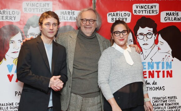 Vincent Rottiers, Pascal Thomas et Marilou Berry - Avant-première du film "Valentin Valentin" au Cinéma UGC Les Halles à Paris, le 6 janvier 2015