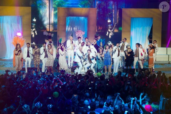 Les Enfoirés en concert à Strasbourg, le 20 janvier 2014.