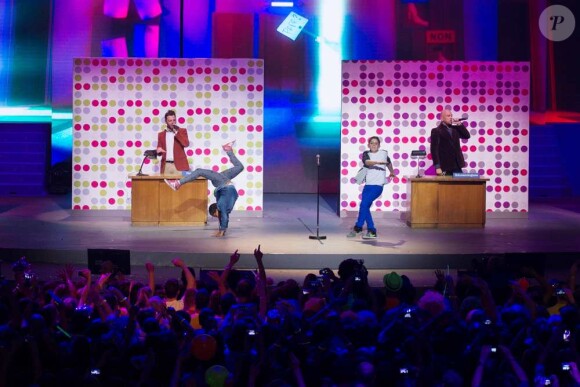 Les Enfoirés en concert à Strasbourg, le 20 janvier 2014.