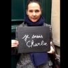 Virginie Ledoyen - La culture française, du cinéma à la télévision en passant par la musique et le théâtre, rend hommage à Charlie Hebdo et se mobilise. Le 8 Janvier 2015. (capture d'écran)