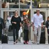 Brad Pitt and Angelina Jolie avec leurs enfants Maddox et Zahara à Los Angeles, le 14 jun 2014.