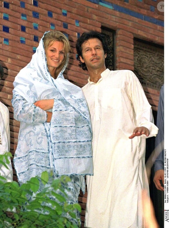 Imran Khan et Jemima à Lahore au Pakistan en 1995