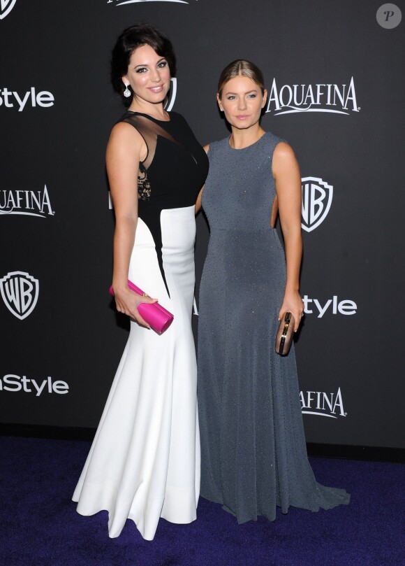 Kelly Brook et Elisha Cuthbert assistent à l'after-party des Golden Globe Awards organisée par Warner Bros et InStyle au Beverly Hilton Hotel. Beverly Hills, le 11 janvier 2015.