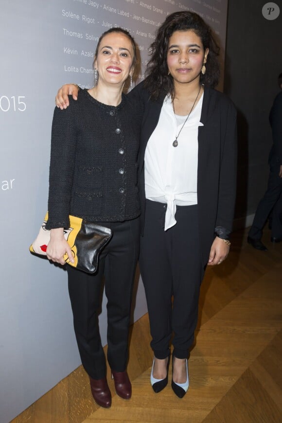 Sylvie Ohayon et Soumaye Bocoum - Photocall de la soirée des "Révélations César 2015" au salon Chaumet à Paris le 12 janvier 2015.