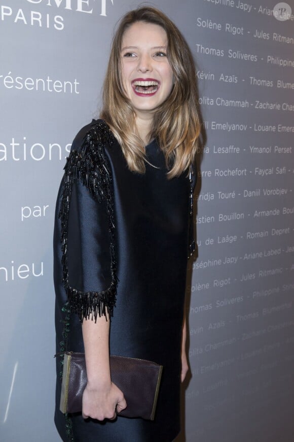 Joséphine Japy - Photocall de la soirée des "Révélations César 2015" au salon Chaumet à Paris le 12 janvier 2015.