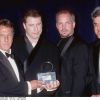 Garth Brooks Jay Leno et John Travolta ainsi que Dustin HOffman le 10 septembre 1997