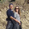 Antonio Banderas et sa petite-amie Nicole Kimpel passent la journée dans les décors de Caminito del Rey à Malaga, le 20 décembre 2014.