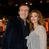Jean-Luc Reichmann et Ingrid Chauvin lors de l'enregistrement de l'émission "Vivement Dimanche" à Paris le 14 janvier 2015. L'émission sera diffusée le 18 janvier
