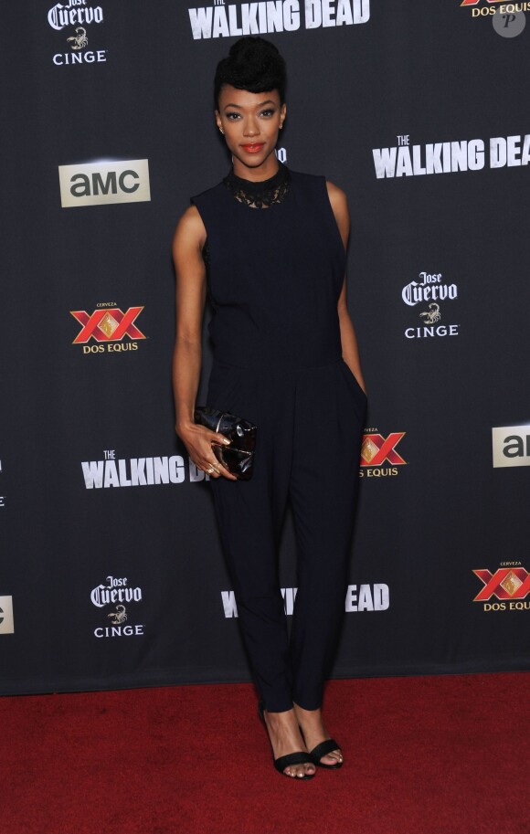 Sonequa Martin-Green à la première de la cinquième saison de The Walking Dead  le 2 octobre 2014