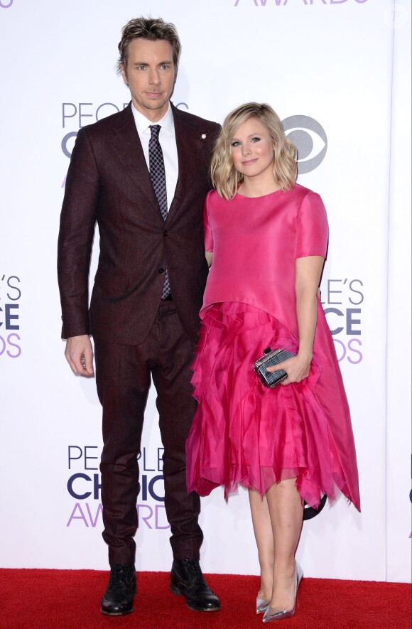 Dax Shepard & Kristen Bell lors des People's Choice Awards au Nokia Theatre LA Live, Los Angeles, le 7 janvier 2015.