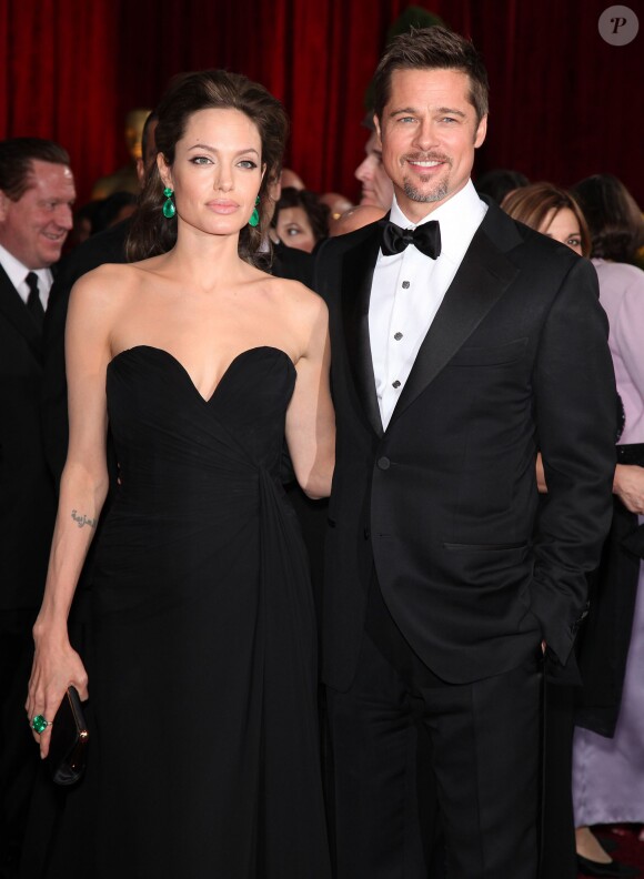 Angelina Jolie et Brad Pitt aux Oscars 2009.
