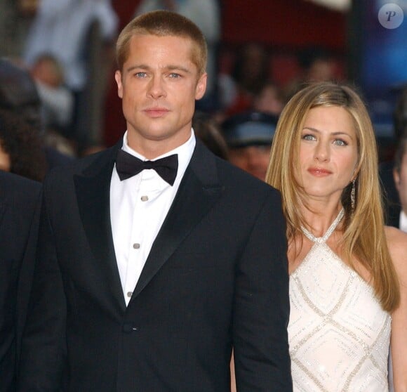 Brad Pitt et Jennifer Aniston à la première de Troie,au 57e festival de Cannes, le 13 mai 2004