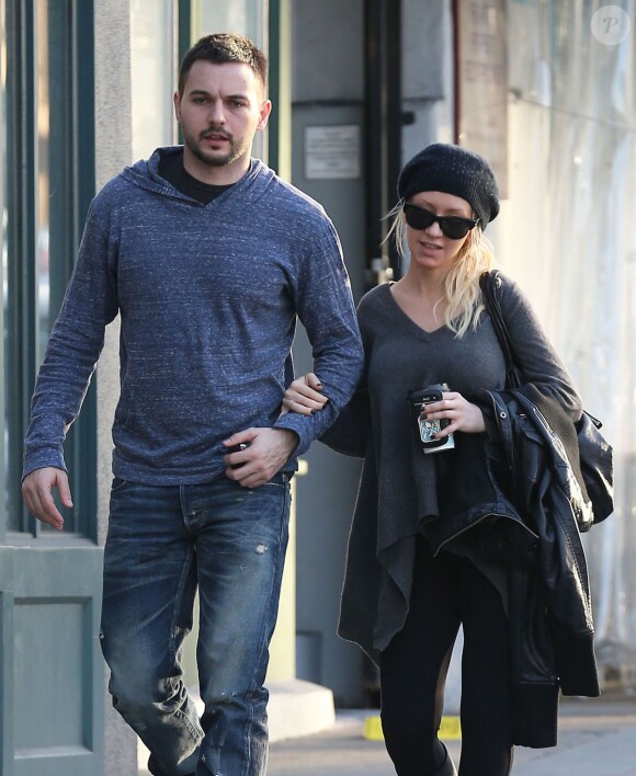Exclusif - Christina Aguilera fait du shopping avec son petit ami Matthew Rutler a West Hollywood, le 8 janvier 2014. 