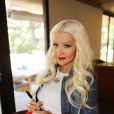  Christina Aguilera enceinte soutient l'association "HungertoHope" pour combattre la malnutrition &agrave; Louisville le 5 ao&ucirc;t 2014.&nbsp;  