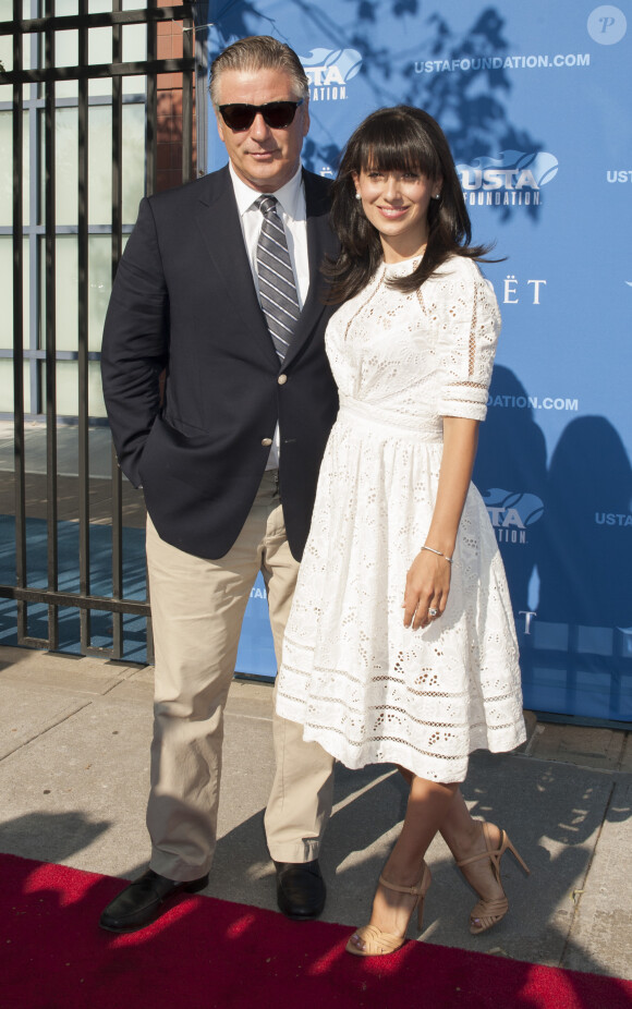 Alec Baldwin et Hilaria à New York, le 26 août 2014. 