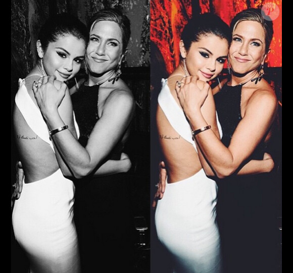 Selena Gomez et Jennifer Aniston le soir des Golden Globes, le 11 janvier 2015