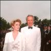 Clint Eastwood et Catherine Deneuve lors du Festival de Cannes 1994