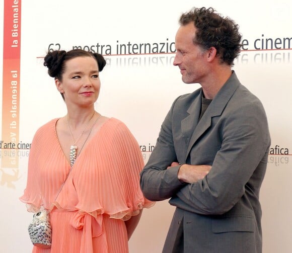 Björk et Matthew Barney à la première de "Drawing Restraint 9" au Festival de Venise, le 2 septembre 2005. 