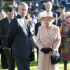 Le prince Andrew et la reine Elizabeth II à Ascot en octobre 2011