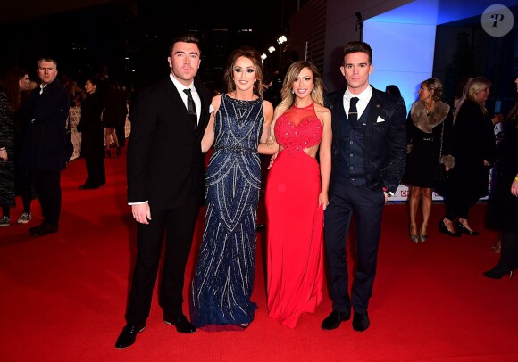 James Tindale, Charlotte Crosby, Holly Hagan and Gary "Gaz" Beadle  lors des National Television Awards à l'O2 Arena de Londres le 21 janvier 2015.