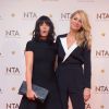 Claudia Winkleman et Tess Daly  lors des National Television Awards à l'O2 Arena de Londres le 21 janvier 2015.