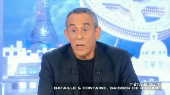 Thierry Ardisson sur le plateau de Salut les Terriens sur Canal+, le samedi 24 janvier 2015.