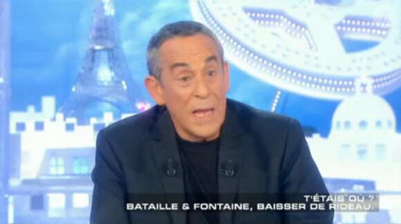 Thierry Ardisson sur le plateau de Salut les Terriens sur Canal+, le samedi 24 janvier 2015.