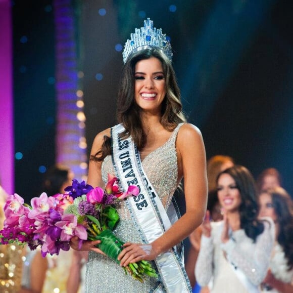 Paulina Vega, sacrée Miss Univers 2014, le 26 janvier 2015 à Miami.