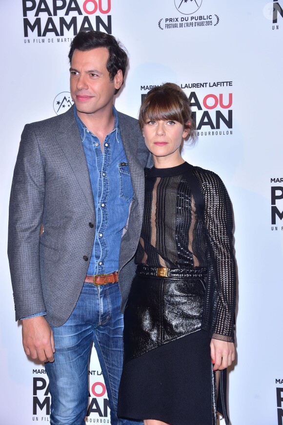 Laurent Lafitte et Marina Foïs - Avant-Première du film "Papa ou Maman" au Cinéma Pathé Beaugrenelle à Paris le 26 janvier 2015.
