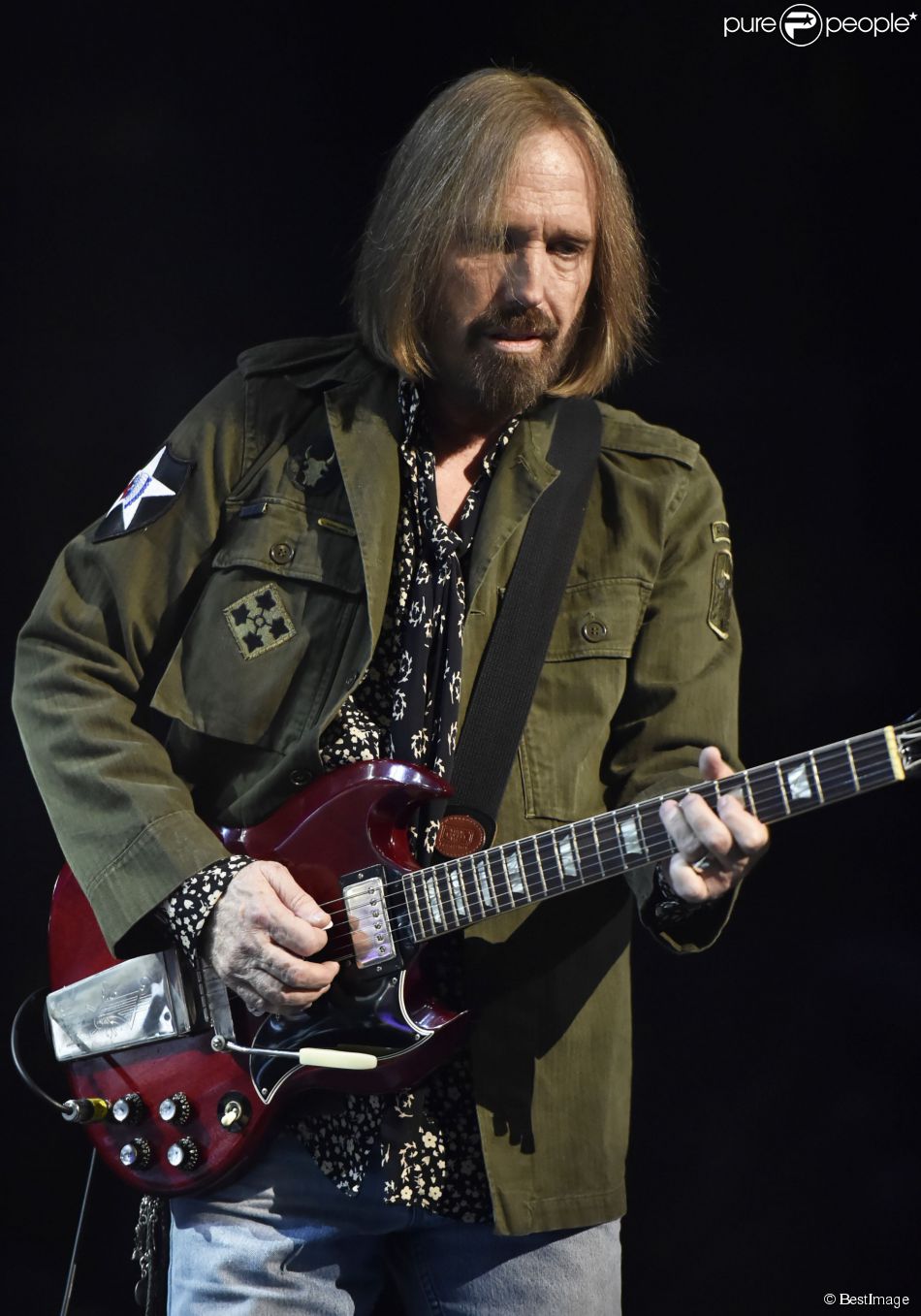  Tom Petty et son groupe Heartbreakers en concert &amp;agrave; Chicago. Le 23 ao&amp;ucirc;t 2014  