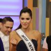 Paulina Vega, Miss Universe 2014, à l'émission Despierta America. Le 26 janvier 2015 en Floride.